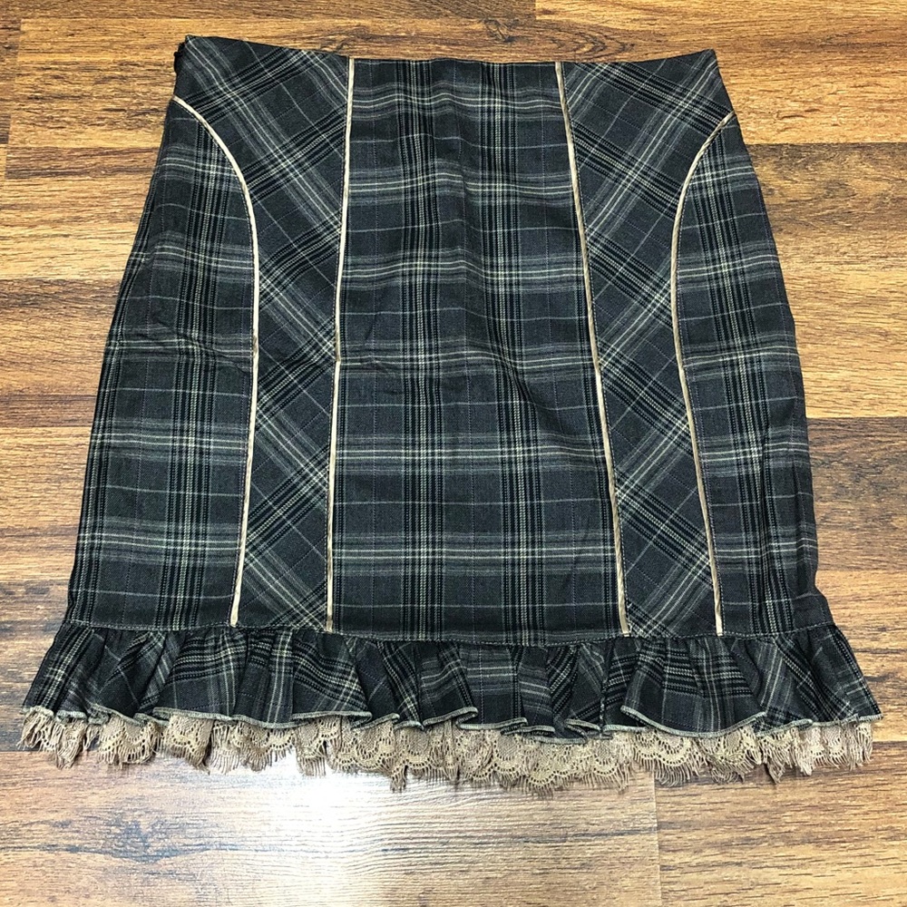 Bebe Plaid Skirt